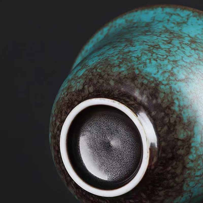 Buddha Stones tradizionale pino verde ceramica Gaiwan Sancai tazza da tè Kung Fu tazza da tè e piattino con coperchio