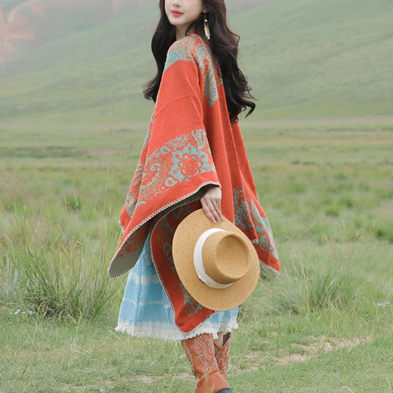 Scialle tibetano Buddha Stones , modello semplice, sciarpa invernale da viaggio accogliente - image 15