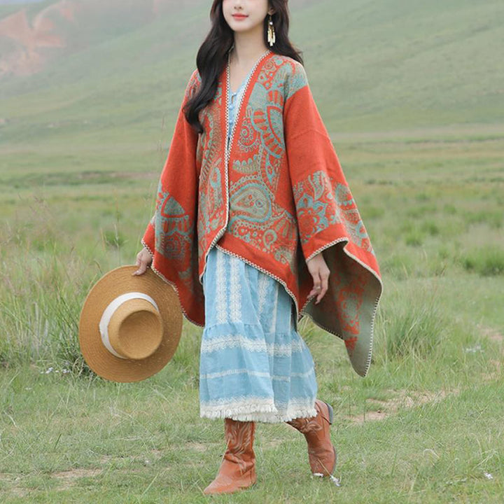 Scialle tibetano Buddha Stones , modello semplice, sciarpa invernale da viaggio accogliente - image 17