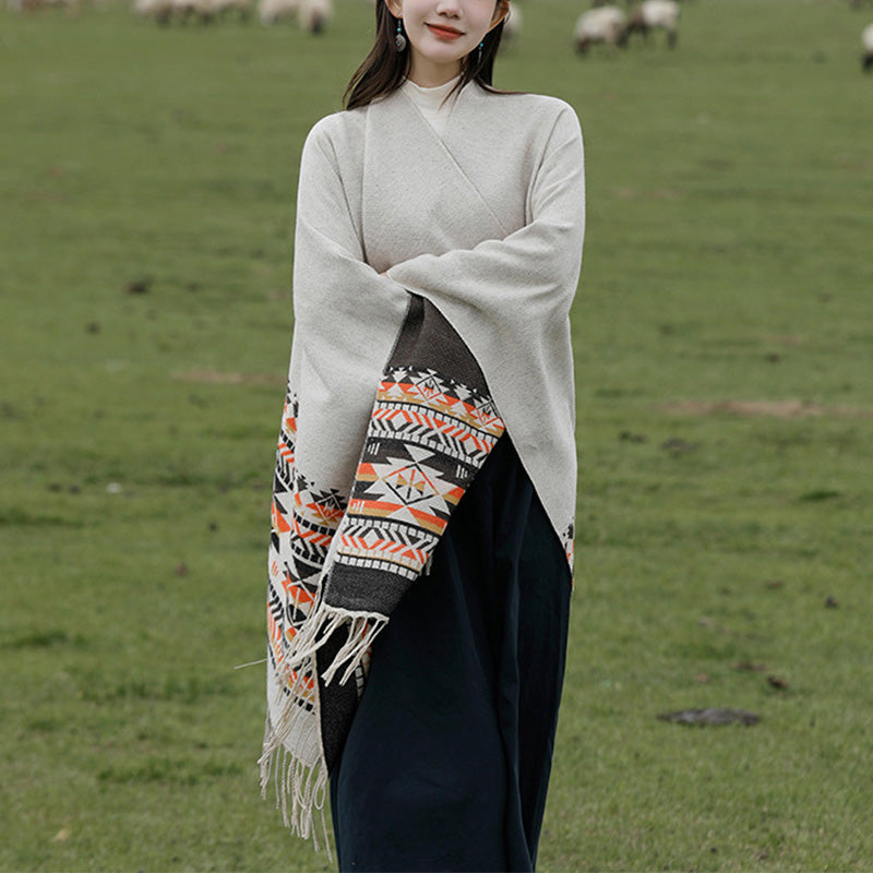 Buddha Stones , geometria colorata, caldo invernale, sciarpa da viaggio - image 4