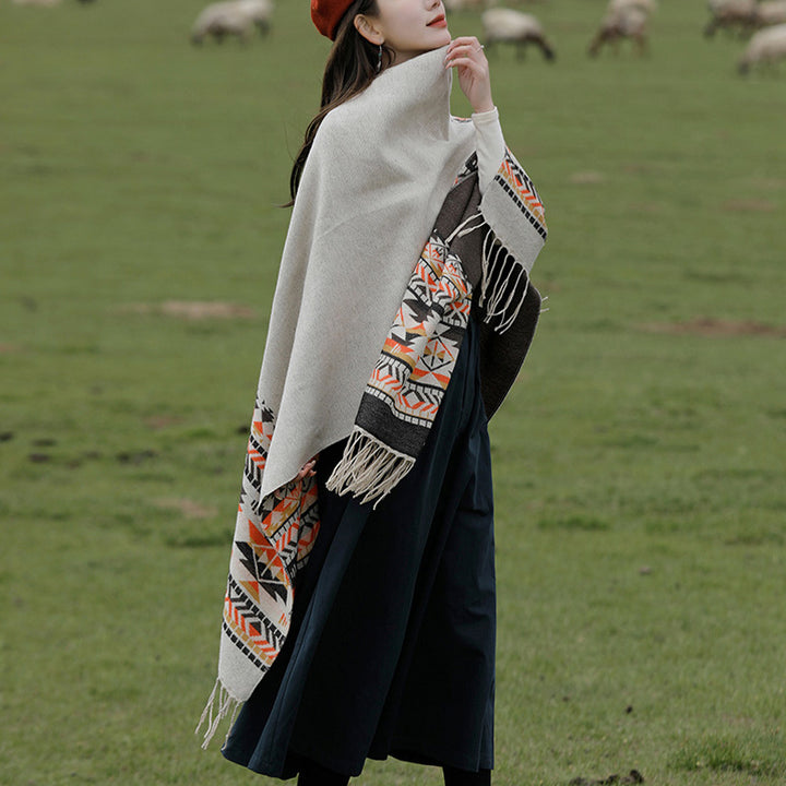 Buddha Stones , geometria colorata, caldo invernale, sciarpa da viaggio - image 5