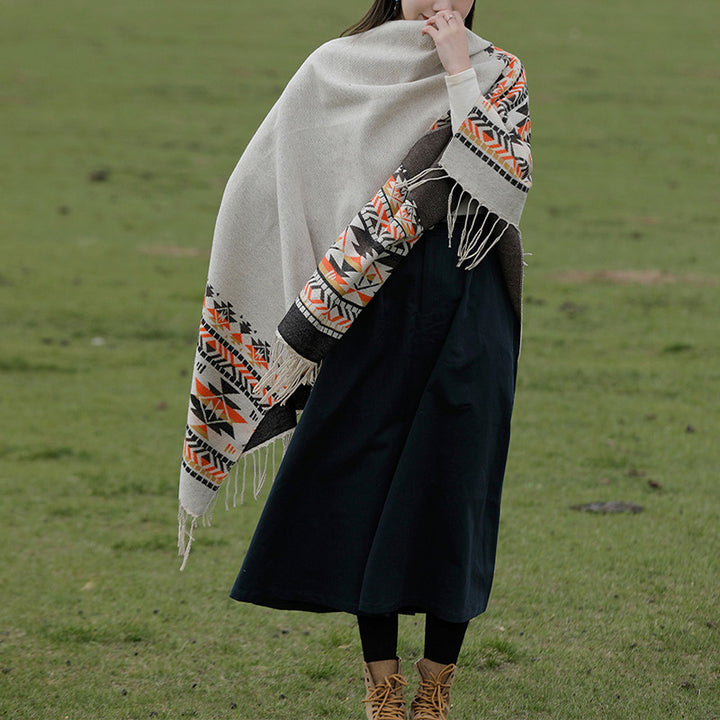 Buddha Stones , geometria colorata, caldo invernale, sciarpa da viaggio - image 8