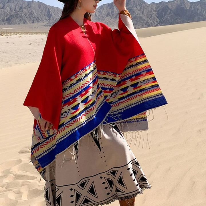 Buddha Stones , geometria colorata, caldo invernale, sciarpa da viaggio - image 21