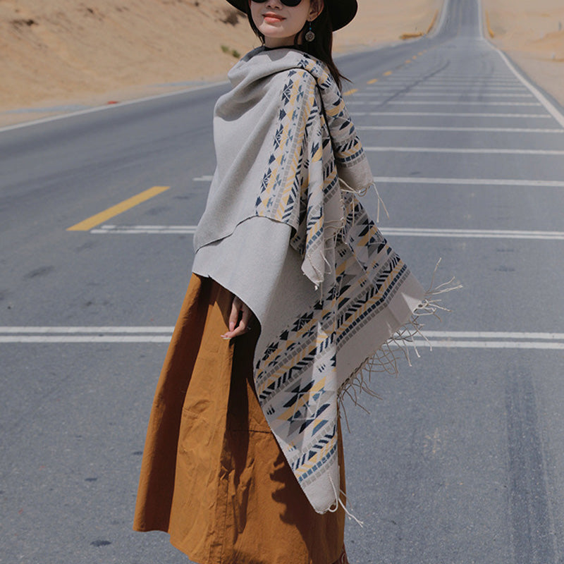 Buddha Stones , geometria colorata, caldo invernale, sciarpa da viaggio - image 27