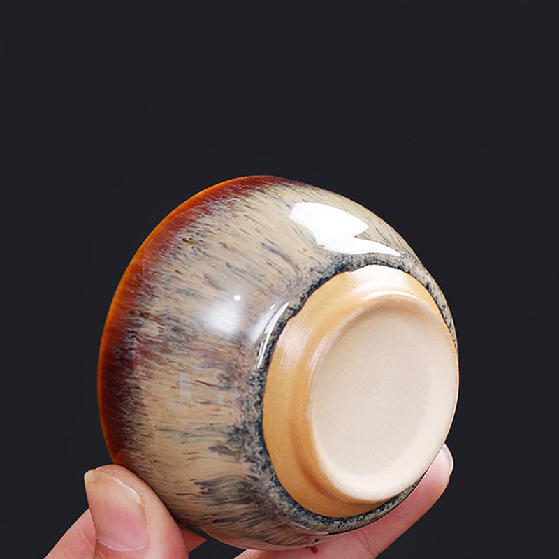 Buddha Stones 12 Zodiaco cinese Modello Tazza da tè in ceramica Kung Fu Jian Cinese Zhan Tazza da tè 73ml