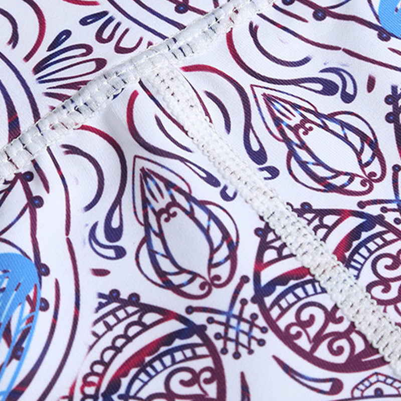 Pantaloni sportivi da yoga con stampa Buddha Stones Flowers Leaves Birds Fitness Leggings da yoga da donna - image 10