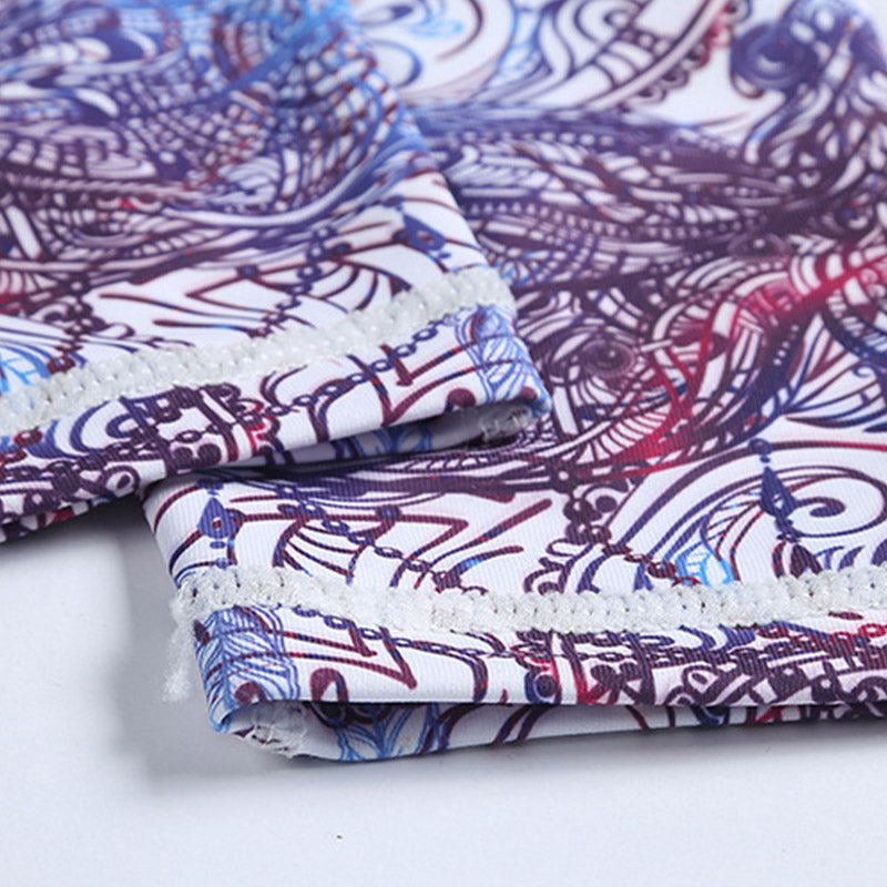 Pantaloni sportivi da yoga con stampa Buddha Stones Flowers Leaves Birds Fitness Leggings da yoga da donna - image 12