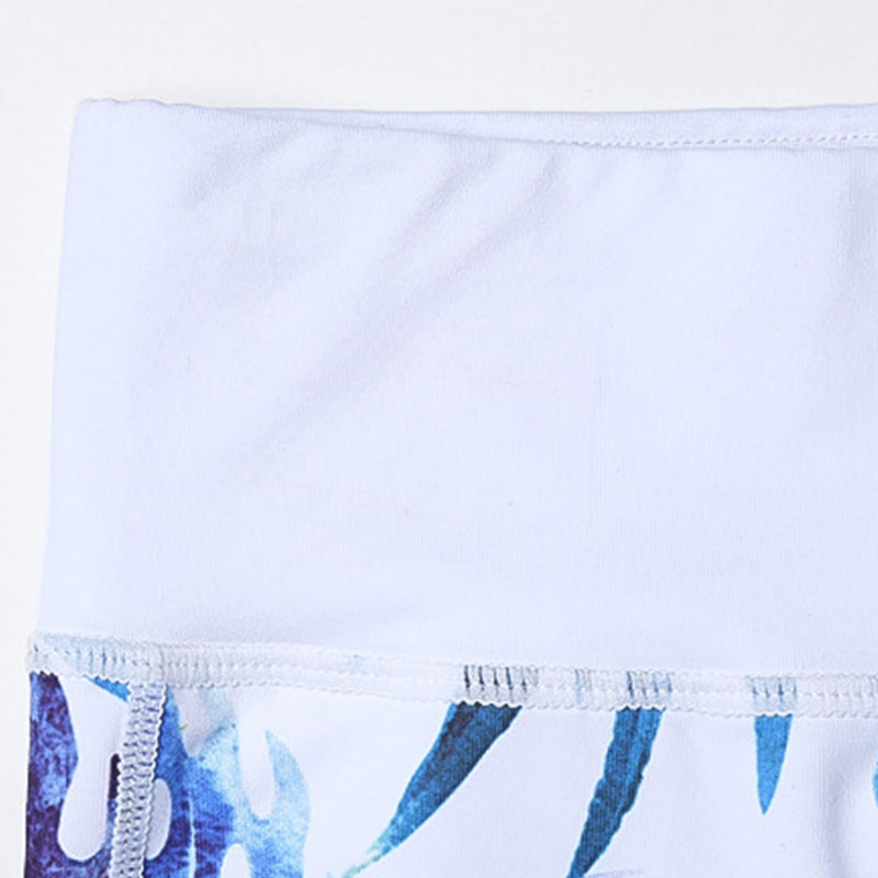 Buddha Stones 2 pezzi Girasole Fiori Foglie Stampa Top Pantaloni Sport Fitness Yoga Yoga Set da donna - image 18