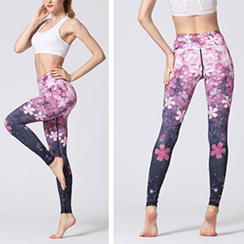 Pantaloni da yoga con stampa Buddha Stones Lines Weeds Sakura Flowers Black Tree, sportivi, fitness, yoga, leggings, pantaloni da yoga da donna - image 26