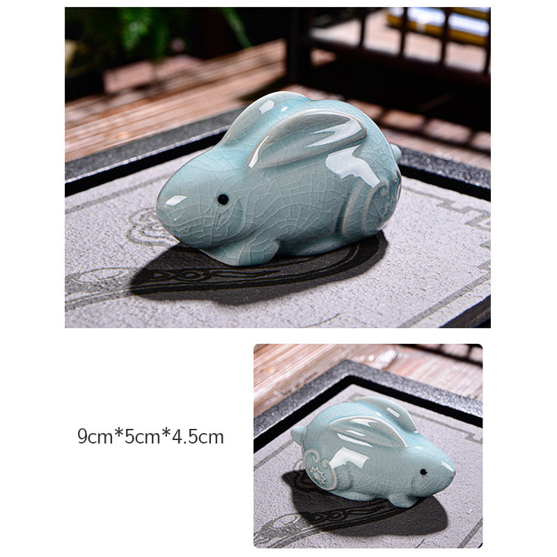 Buddha Stones Zodiaco cinese Ricchezza Ceramica Tè Animale domestico Decorazione della casa Figurina