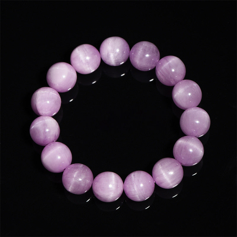 Buddha Stones Braccialetto di crescita spirituale naturale Kunzite Love