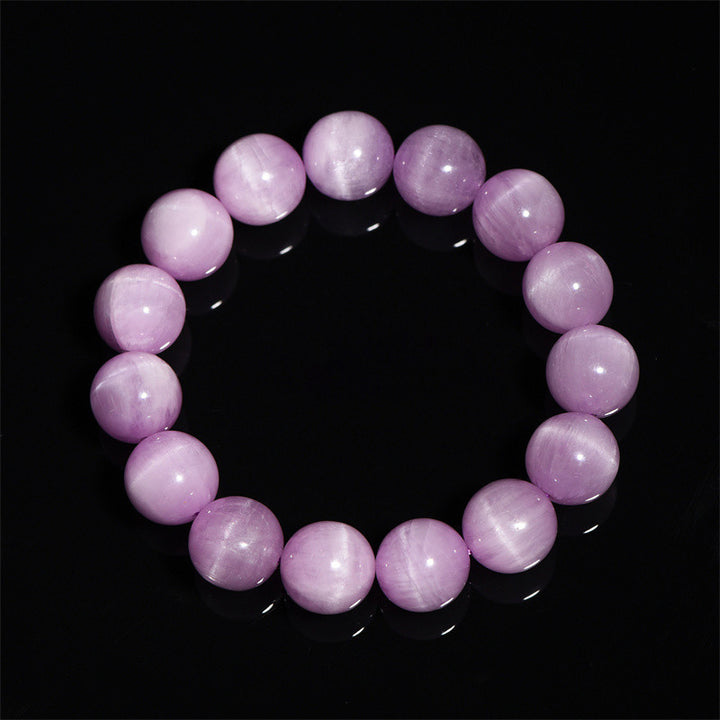 Buddha Stones Braccialetto di crescita spirituale naturale Kunzite Love