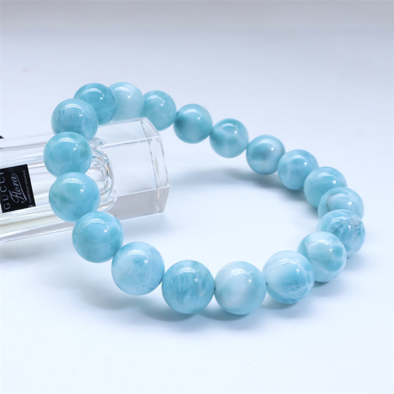 Bracciale Buddha Stones Natural Larimar Wisdom Confidence
