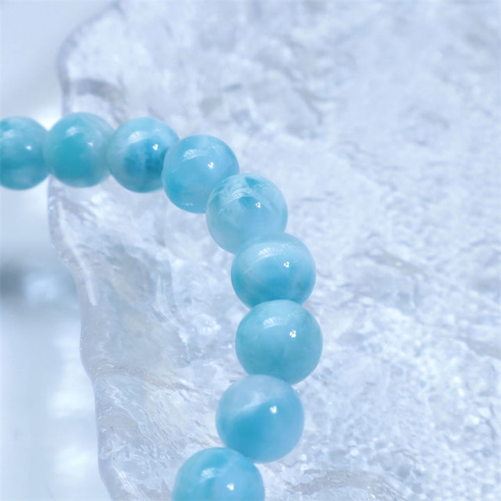 Bracciale Buddha Stones Natural Larimar Wisdom Confidence