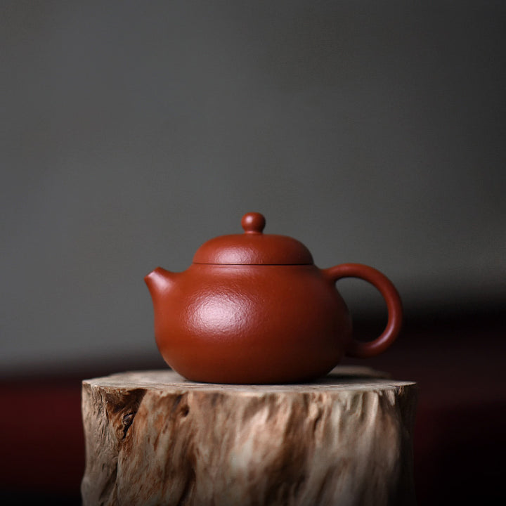 Buddha Stones Yixing Tutto Fatto a Mano Wen Dan Marrone Viola Argilla Kung Fu Teiera - Grande 14 cm*5,3 cm*210 ml - image 0