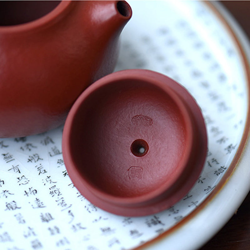 Buddha Stones Yixing Tutto Fatto a Mano Wen Dan Marrone Viola Argilla Kung Fu Teiera - image 6