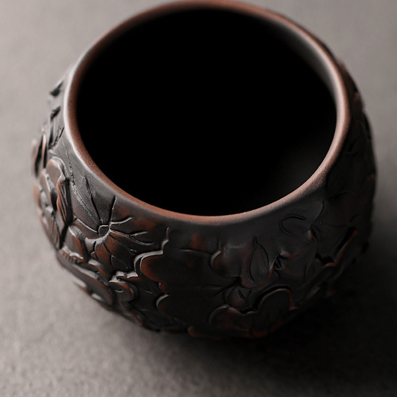 Buddha Stones Foglia di Loto Fiore Paesaggio Drago Bambù Tazza da Tè in Ceramica Kung Fu Tazza da Tè Ciotola