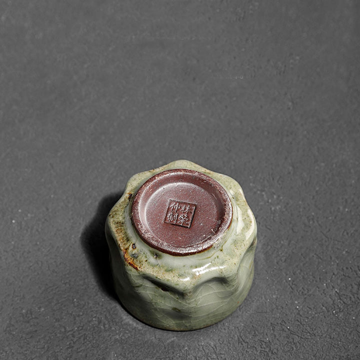 Buddha Stones fatte a mano semplice trama di ghiaccio rotto tazza da tè cinese Jianzhan in ceramica tazza da tè Kung Fu