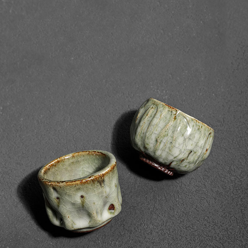 Buddha Stones fatte a mano semplice trama di ghiaccio rotto tazza da tè cinese Jianzhan in ceramica tazza da tè Kung Fu