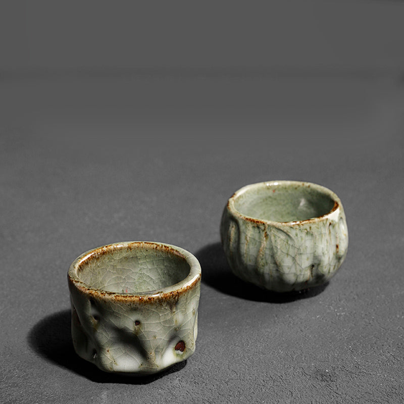 Buddha Stones fatte a mano semplice trama di ghiaccio rotto tazza da tè cinese Jianzhan in ceramica tazza da tè Kung Fu