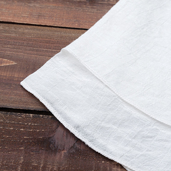 Set da donna con 2 pezzi Buddha Stones , design semplice, pantaloni bianchi, abbigliamento per meditazione, yoga, zen e tai chi - image 11