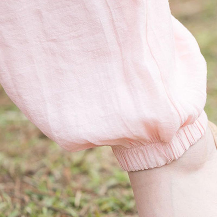 Buddha Stones 2 pezzi design semplice top pantaloni meditazione yoga zen tai chi cotone lino abbigliamento donna set - image 11