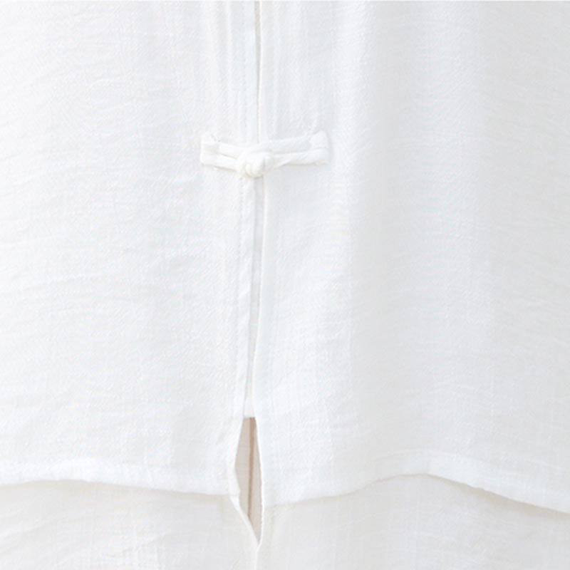 Buddha Stones 2 pezzi semplice cinese rana pulsante design top pantaloni meditazione yoga zen tai chi cotone abbigliamento donna set - image 12