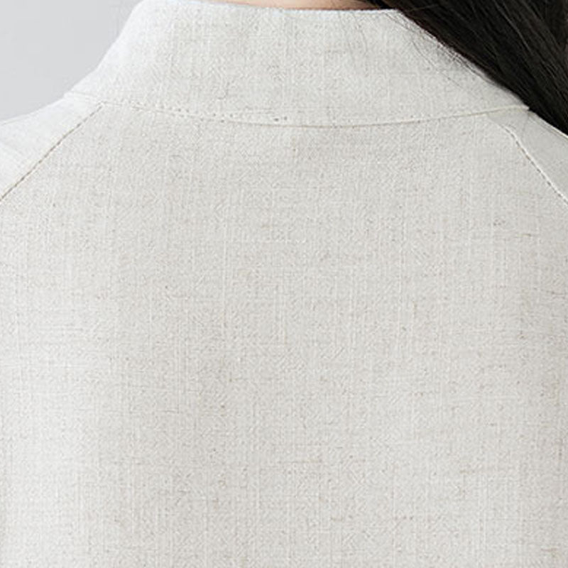 Completo da donna con 2 pezzi di abbigliamento Zen Tai Chi e pantaloni con design a rana cinese e Buddha Stones meditazione (top e pantaloni). - image 8