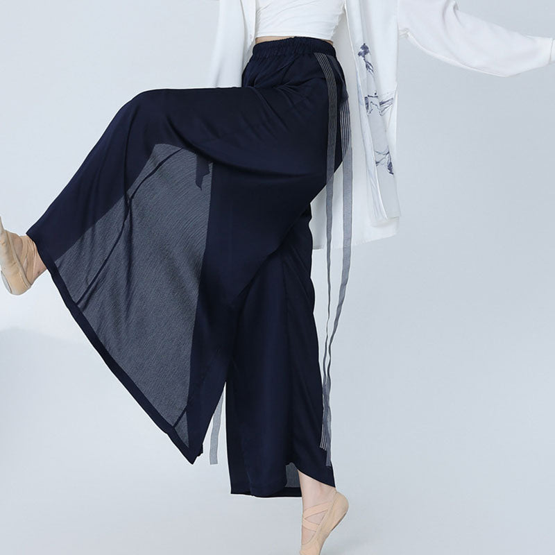 Buddha Stones 2 pezzi abbigliamento da danza classica Zen Tai Chi abbigliamento da meditazione cotone top pantaloni set da donna