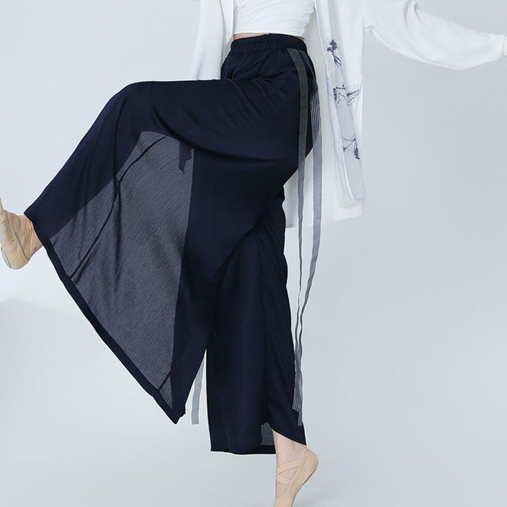 Buddha Stones 2 pezzi abbigliamento da danza classica Zen Tai Chi abbigliamento da meditazione cotone top pantaloni set da donna