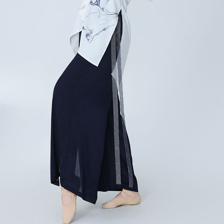 Buddha Stones 2 pezzi abbigliamento da danza classica Zen Tai Chi abbigliamento da meditazione cotone top pantaloni set da donna