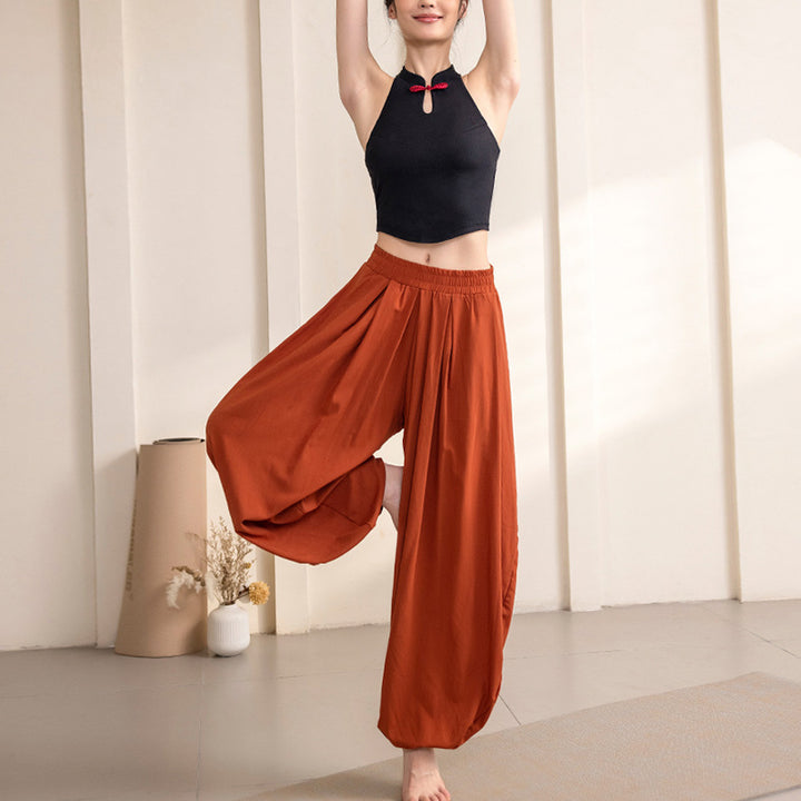 Pantaloni da yoga da donna con design semplice Buddha Stones , fitness e sport - image 2