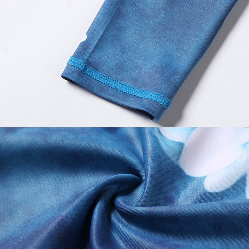 Pantaloni da yoga da donna con stampa floreale e fiori di loto e Buddha Stones - image 8