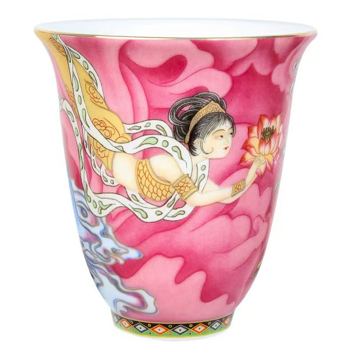 Tazza da tè Kung Fu Buddha Stones Dunhuang Color Flying Apsaras