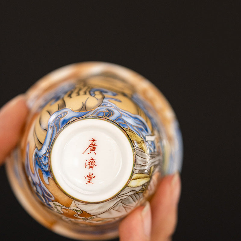 Tazza da tè Kung Fu Buddha Stones Dunhuang Color Flying Apsaras