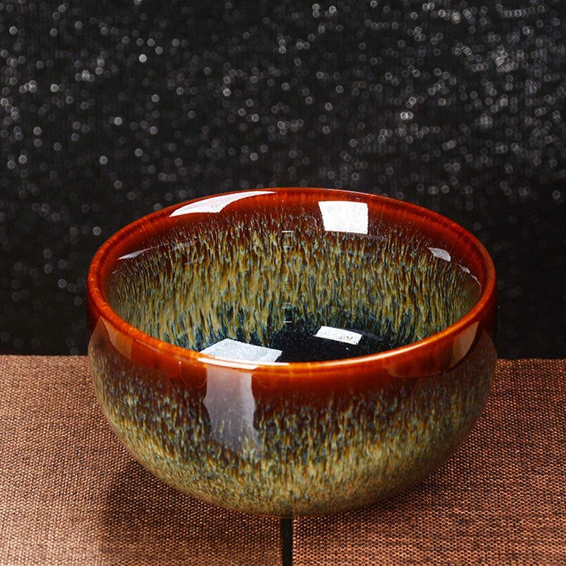 Buddha Stones Lotus Dragon Phoenix Koi Fish Tazza da tè in ceramica cinese Jianzhan Kung Fu Tea Cup 110ml