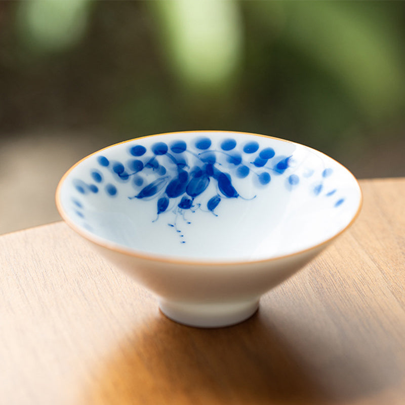 Buddha Stones Mandala Fiore Koi Pesce Loto Uccello Cachi Tazza da tè Kung Fu Tazza da tè 50ml