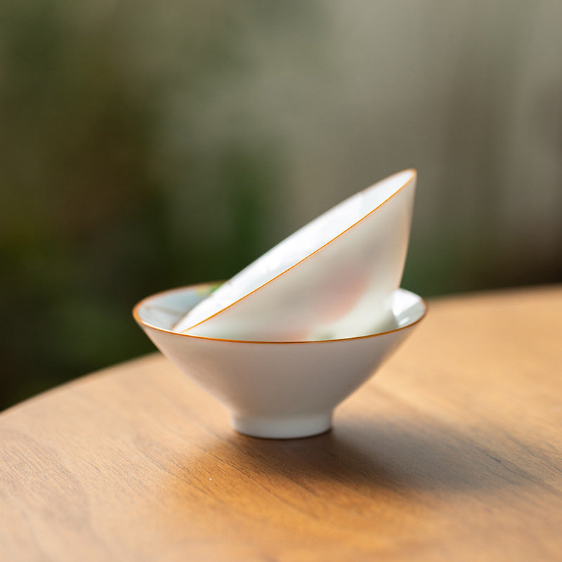 Buddha Stones Mandala Fiore Koi Pesce Loto Uccello Cachi Tazza da tè Kung Fu Tazza da tè 50ml