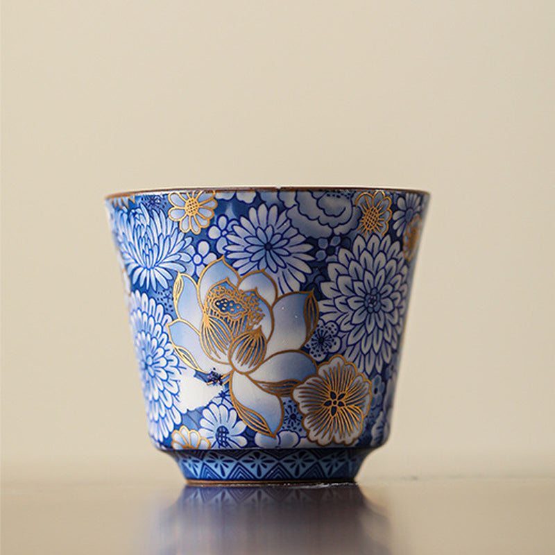 Buddha Stones Loto Crisantemo Fiore di Prugna Tazza da Tè Kung Fu Tazza da Tè Teiera