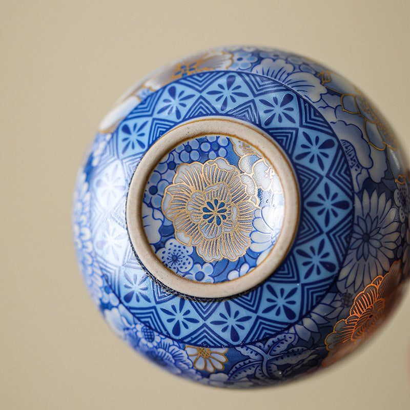 Buddha Stones Loto Crisantemo Fiore di Prugna Tazza da Tè Kung Fu Tazza da Tè Teiera