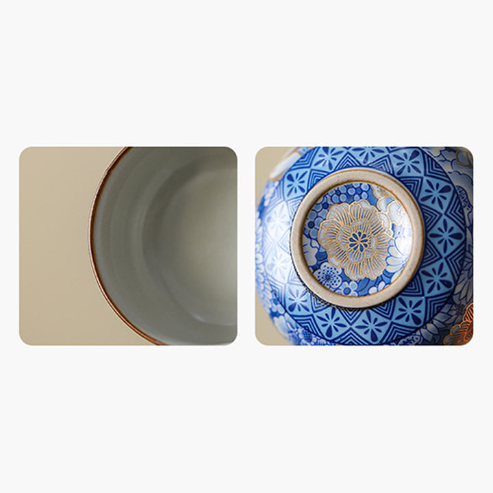 Buddha Stones Loto Crisantemo Fiore di Prugna Tazza da Tè Kung Fu Tazza da Tè Teiera