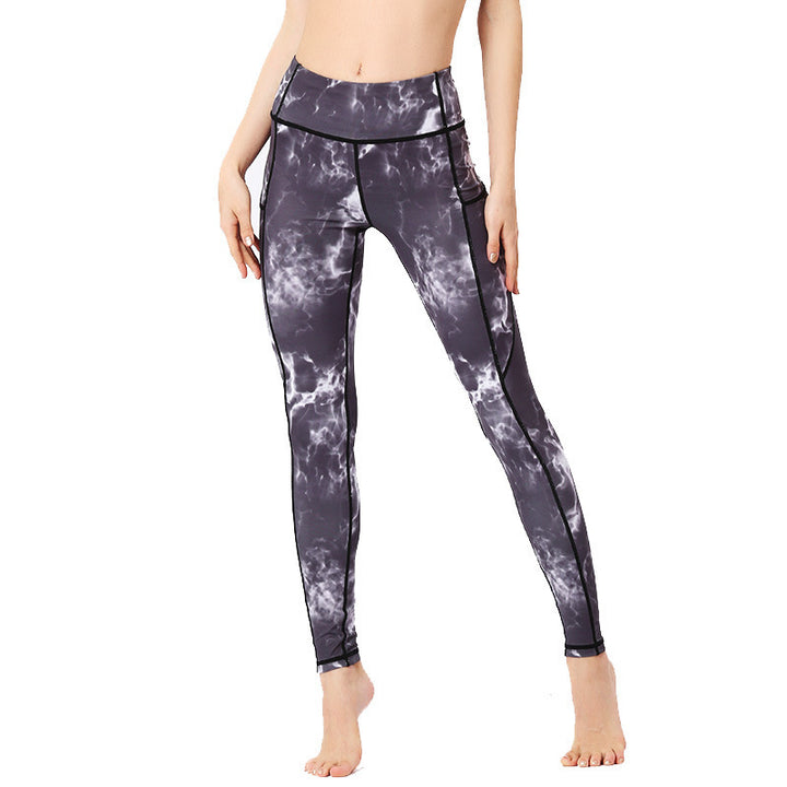 Pantaloni da yoga da donna con stampa colorata Buddha Stones Leggings sportivi da fitness - image 11