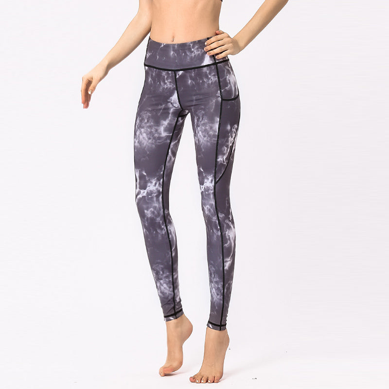 Pantaloni da yoga da donna con stampa colorata Buddha Stones Leggings sportivi da fitness - image 9