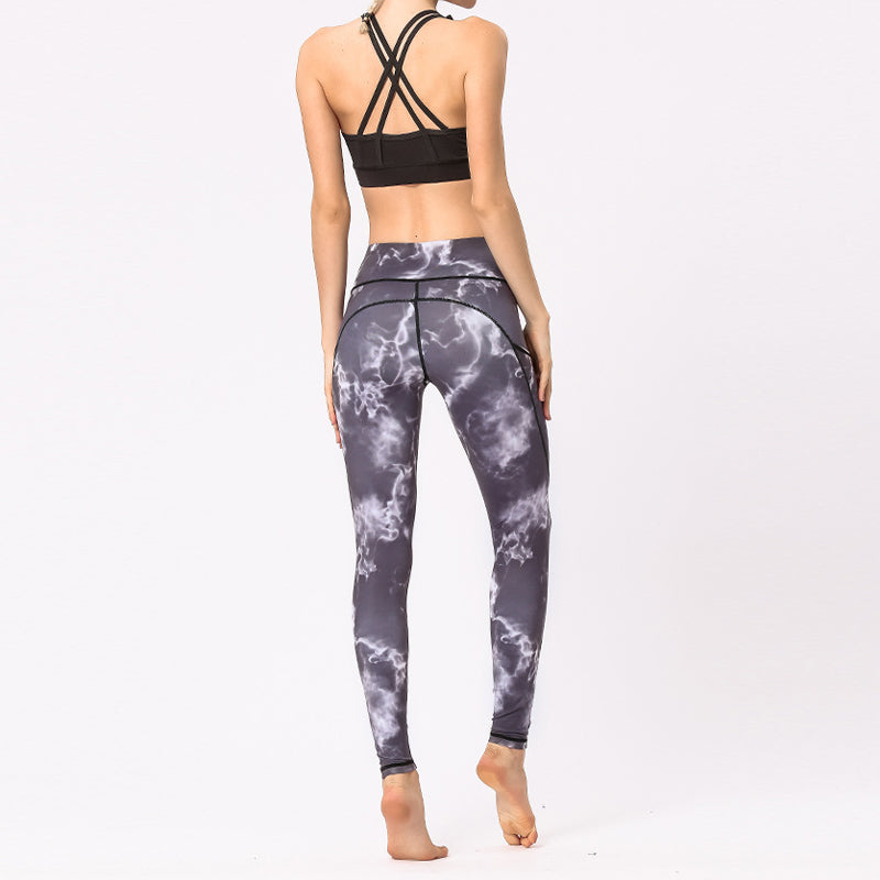 Pantaloni da yoga da donna con stampa colorata Buddha Stones Leggings sportivi da fitness - image 7