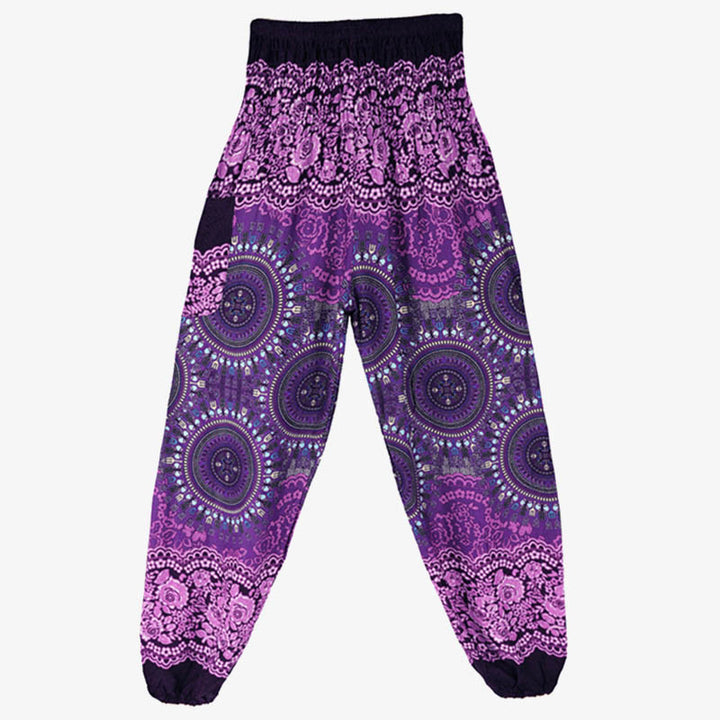 Pantaloni harem larghi Boho Buddha Stones Pantaloni yoga da donna - image 4