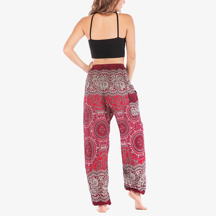 Pantaloni harem larghi Boho Buddha Stones Pantaloni yoga da donna - image 30