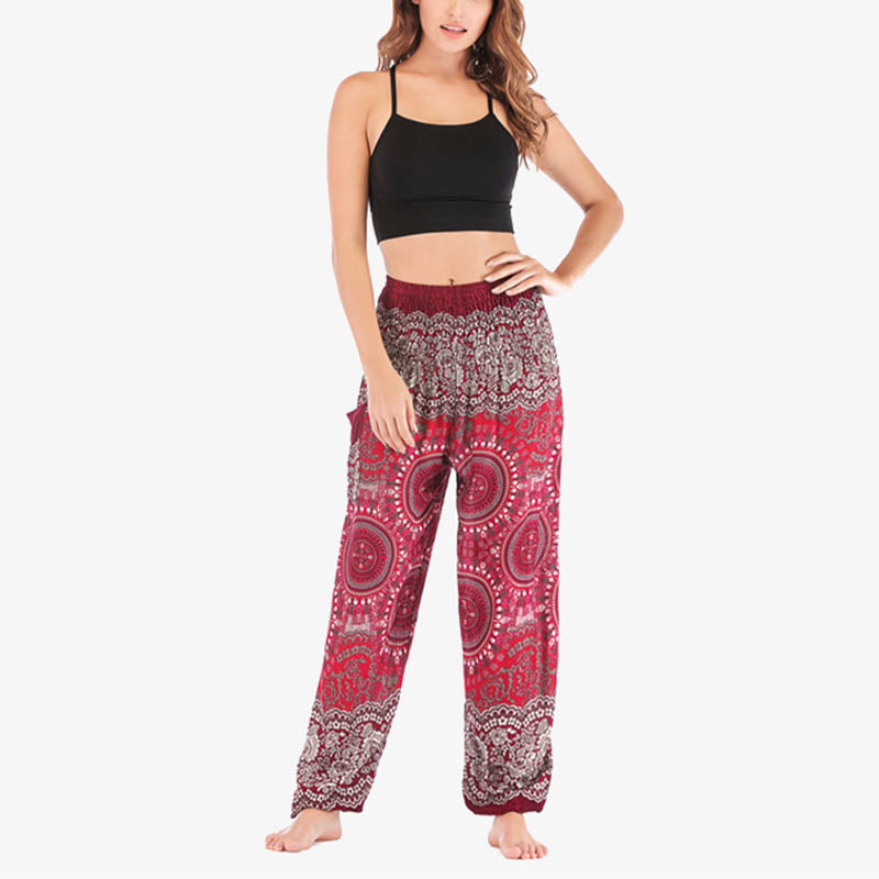 Pantaloni harem larghi Boho Buddha Stones Pantaloni yoga da donna - image 28