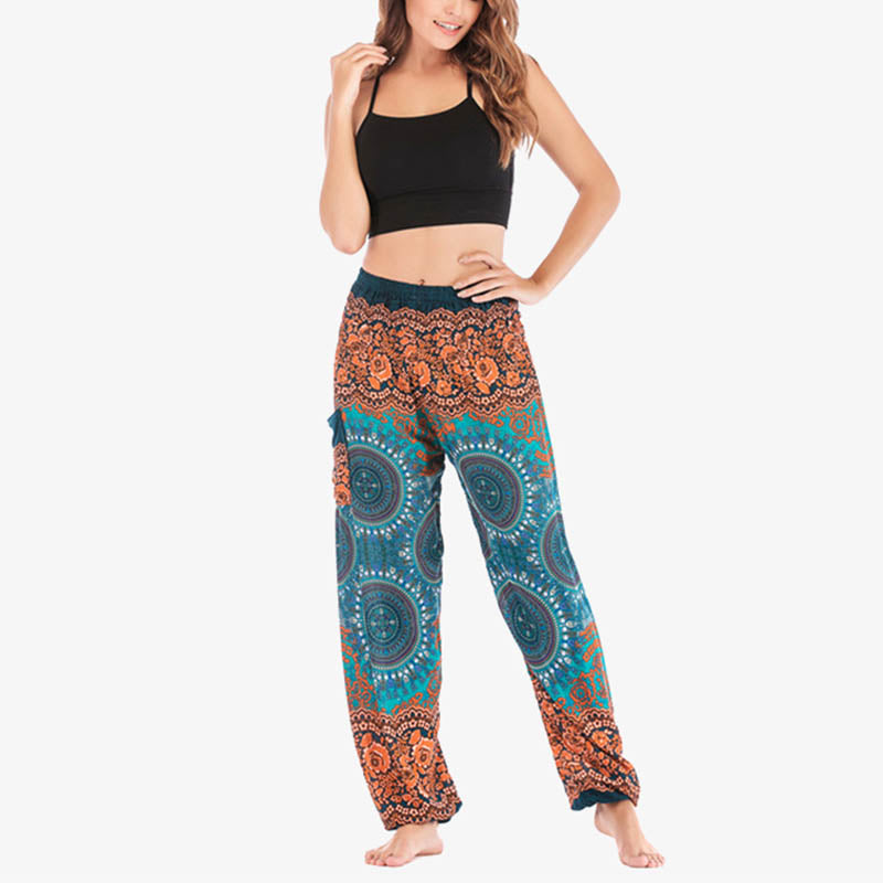 Pantaloni harem larghi Boho Buddha Stones Pantaloni yoga da donna - image 37