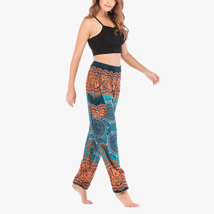 Pantaloni harem larghi Boho Buddha Stones Pantaloni yoga da donna - image 38