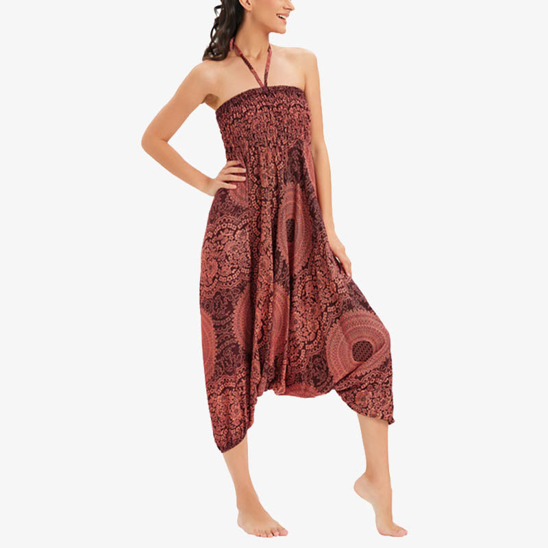 Pantaloni Buddha Stones casual larghi geometrici rotondi da indossare in due stili, pantaloni da yoga da donna - image 13